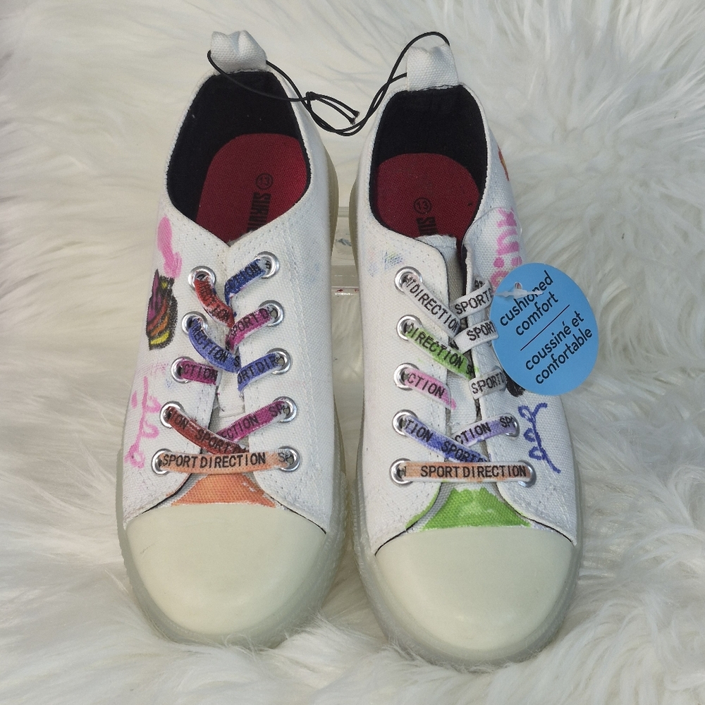 Survival Gears Kids Sneakers Size 13 NWT Sport Direction Shoes Graphic Paint
